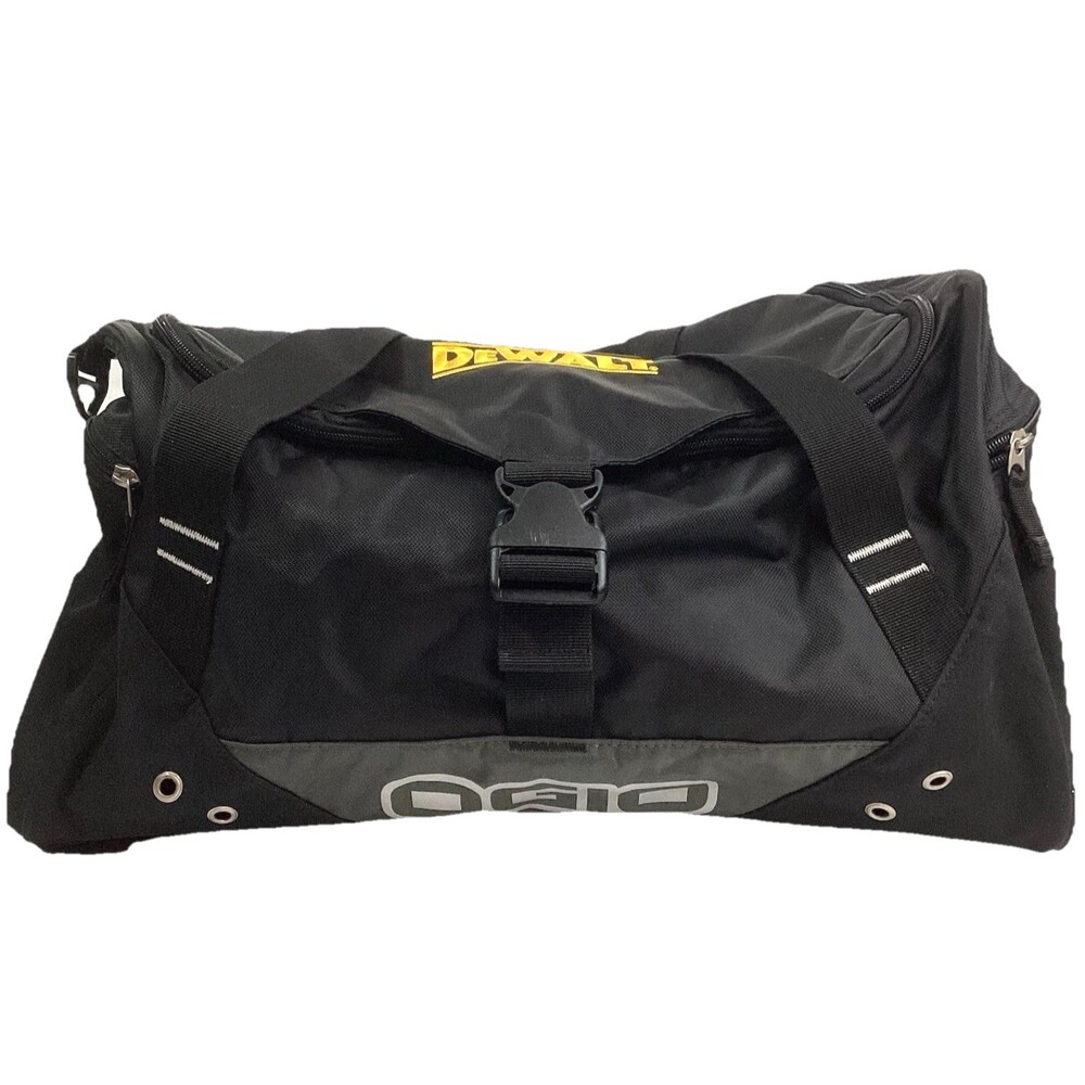 Ogio DeWALT Duffle Bag - Black - Large - Tool Bag - Clasp Handles Embroidered